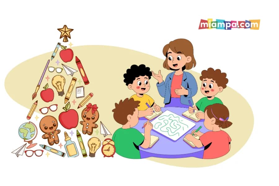 actividades escolares en Navidad
