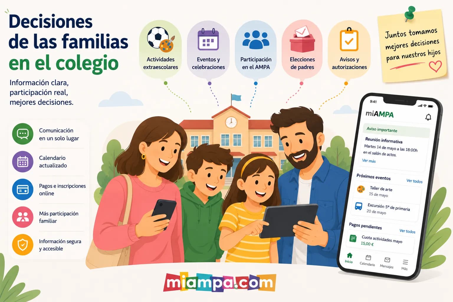 familias en el AMPA