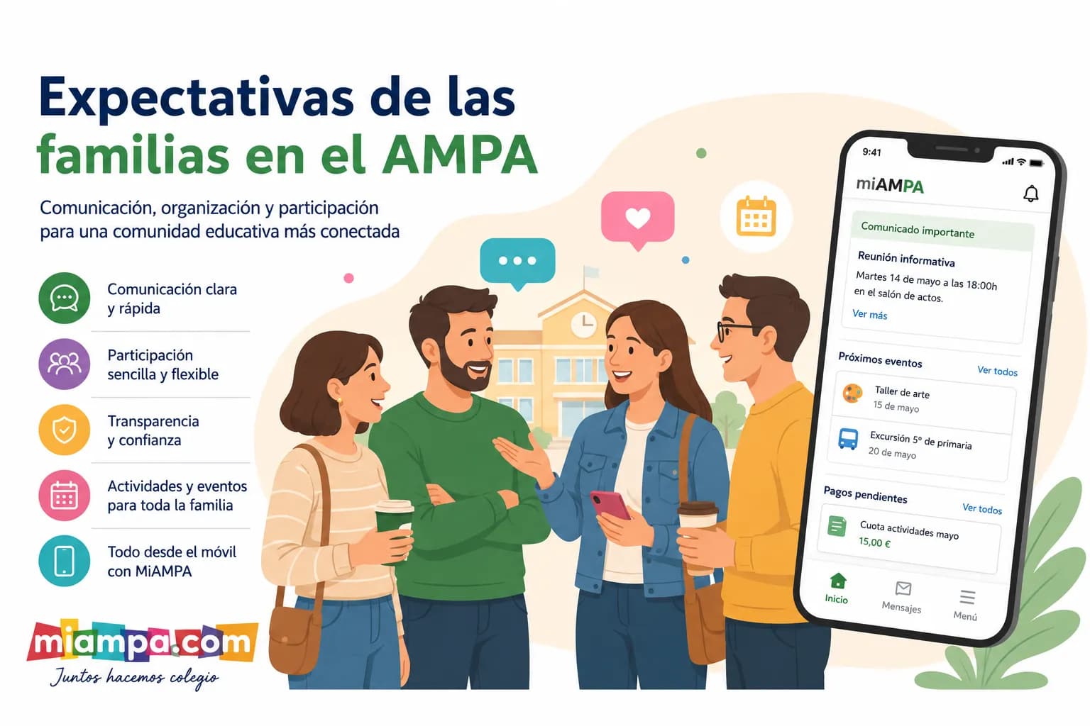 expectativas familias en el AMPA