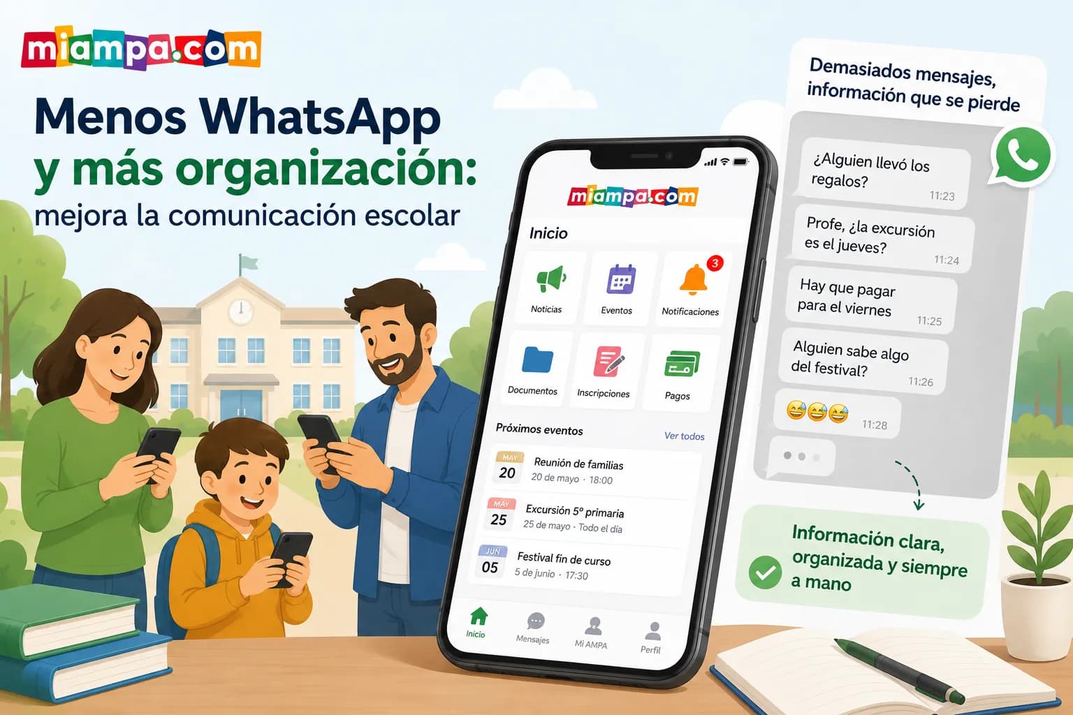 comunicación escolar y familiar